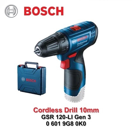 Bor Bosch Gsr 120 Li Bor baterai Bosch 12v Cordless drill Bosch (BOX DAN UNIT )
