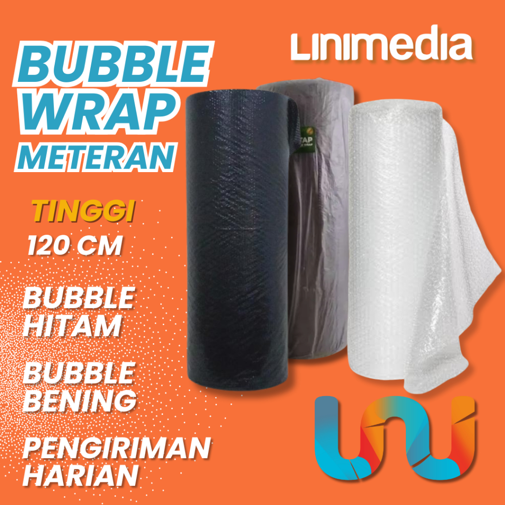 

BUBBLE WRAP JUAL METERAN TINGG 1.2 M, LEBAR PER METER