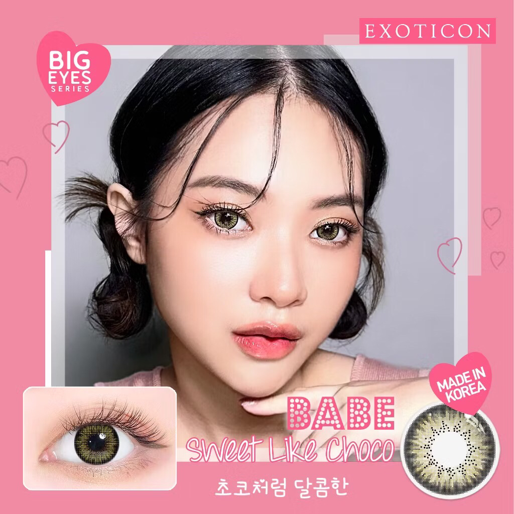 [✅ COD] SOFTLENS X2 BABE SWEET LIKE CHOCO - BROWN 16 MM - Lensa Kontak Lensa Mata - Nayra Softlens