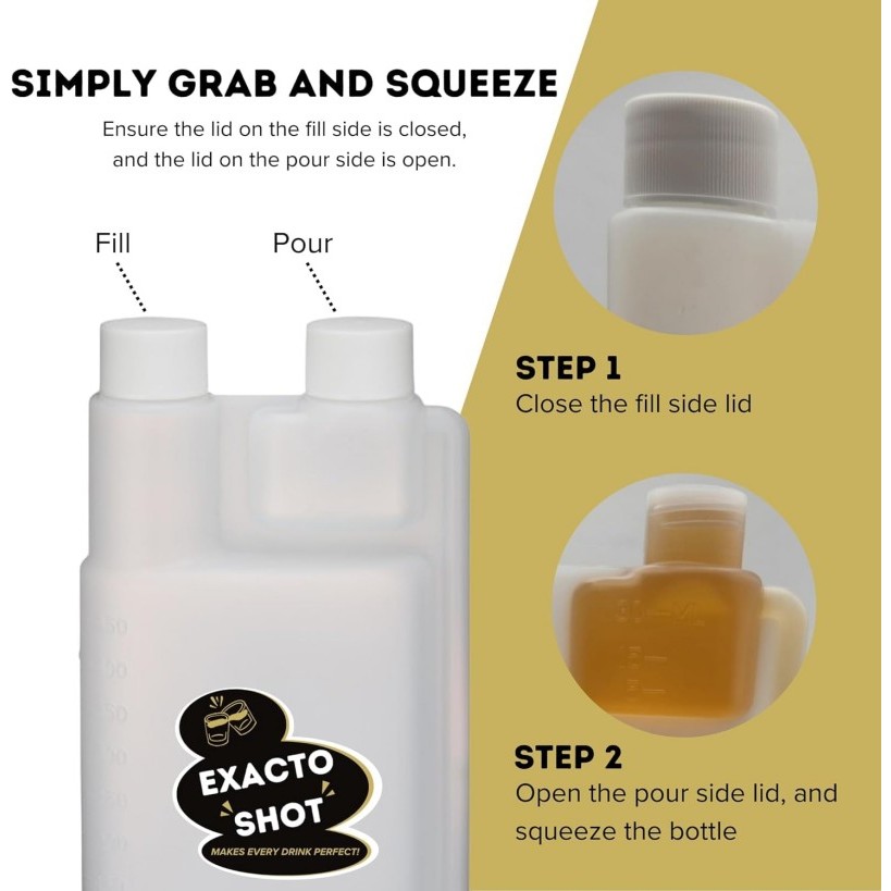 Fressjago Botol Takaran Oli Samping 1000Ml Double Twin Neck Bottle Botol Takar Oli Samping Untuk