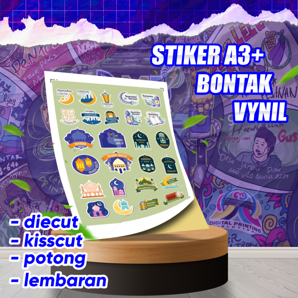 

Cetak Stiker A3+ Bontak/Vynil