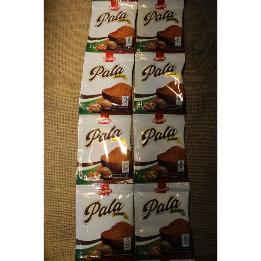 

[PAKET 6 RENTENG] Burisa Pala Bubuk 2.5gr (renteng isi12pcs)