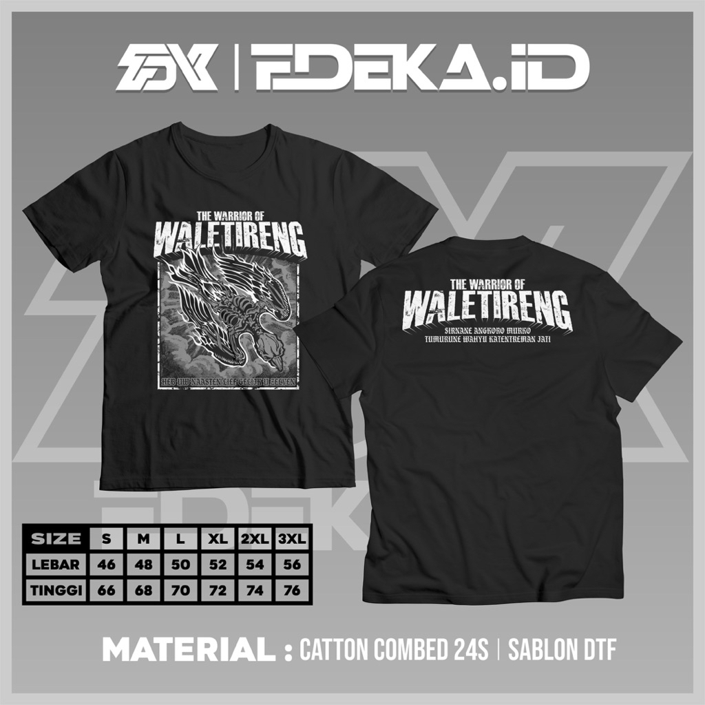 Kaos PSHW Walet Ireng Series 1 ORIGINAL FDEKA.ID