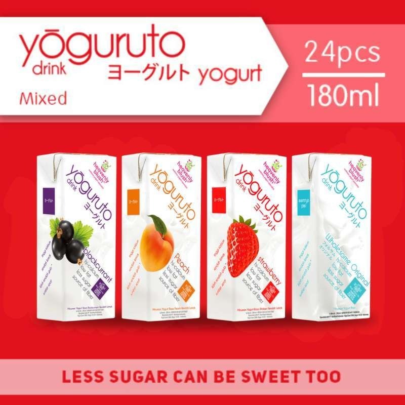 

[oddsolshop] pekanbaru/HB Heavenly Blush Yoguruto Dorinku Less Sugar 180ML Yogurt Lemon Mango DLL