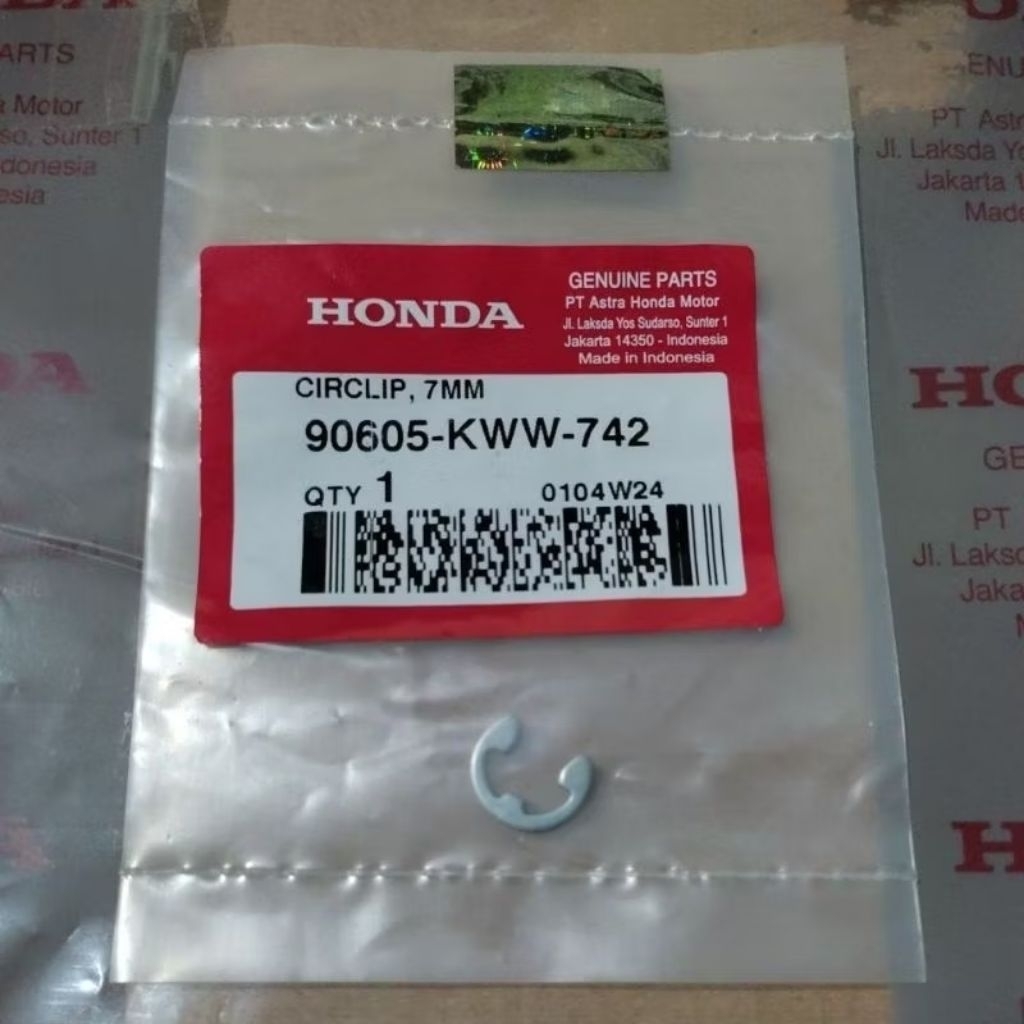 Klip Kampas Ganda Vario PCX ADV Circlip 7mm Original Ahm 90605-KWW-742