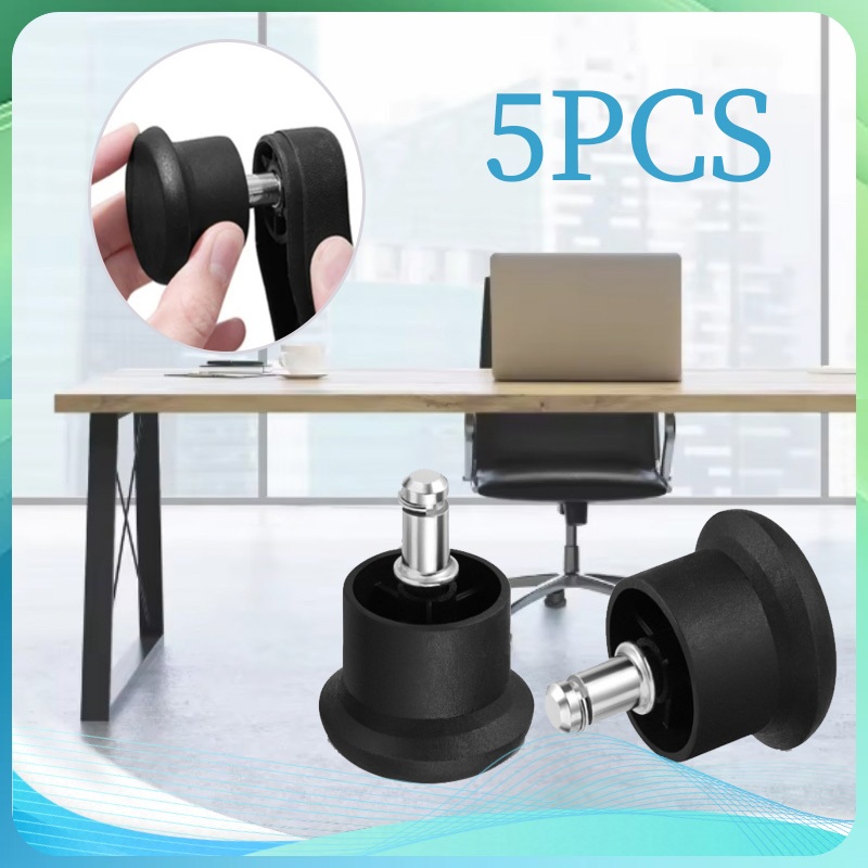Roda Kursi Glider Stabil Kaki 5pcs Roda Kastor Stabil Replacement Untuk Roda Kursi Kantor