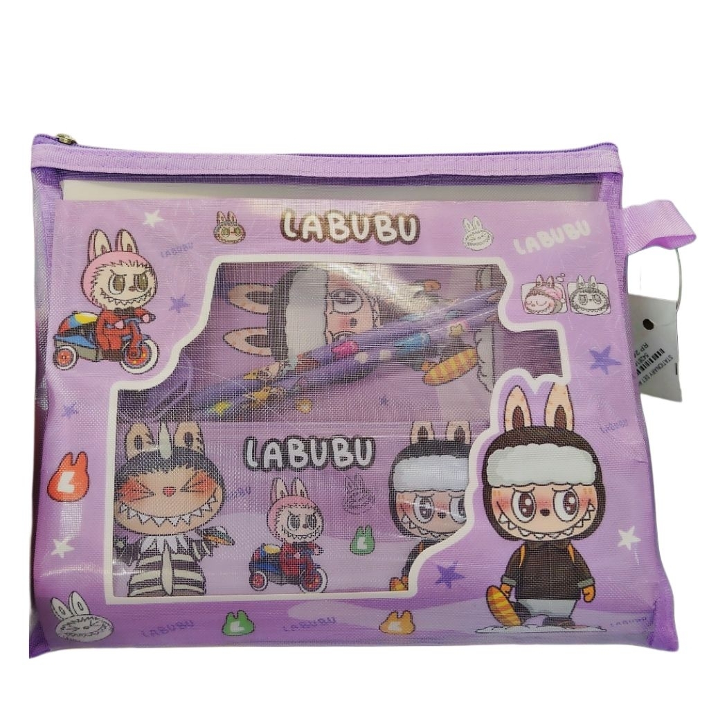 

Stationary Paket Set Alat Tulis Anak Tas Zipper Set 7in1