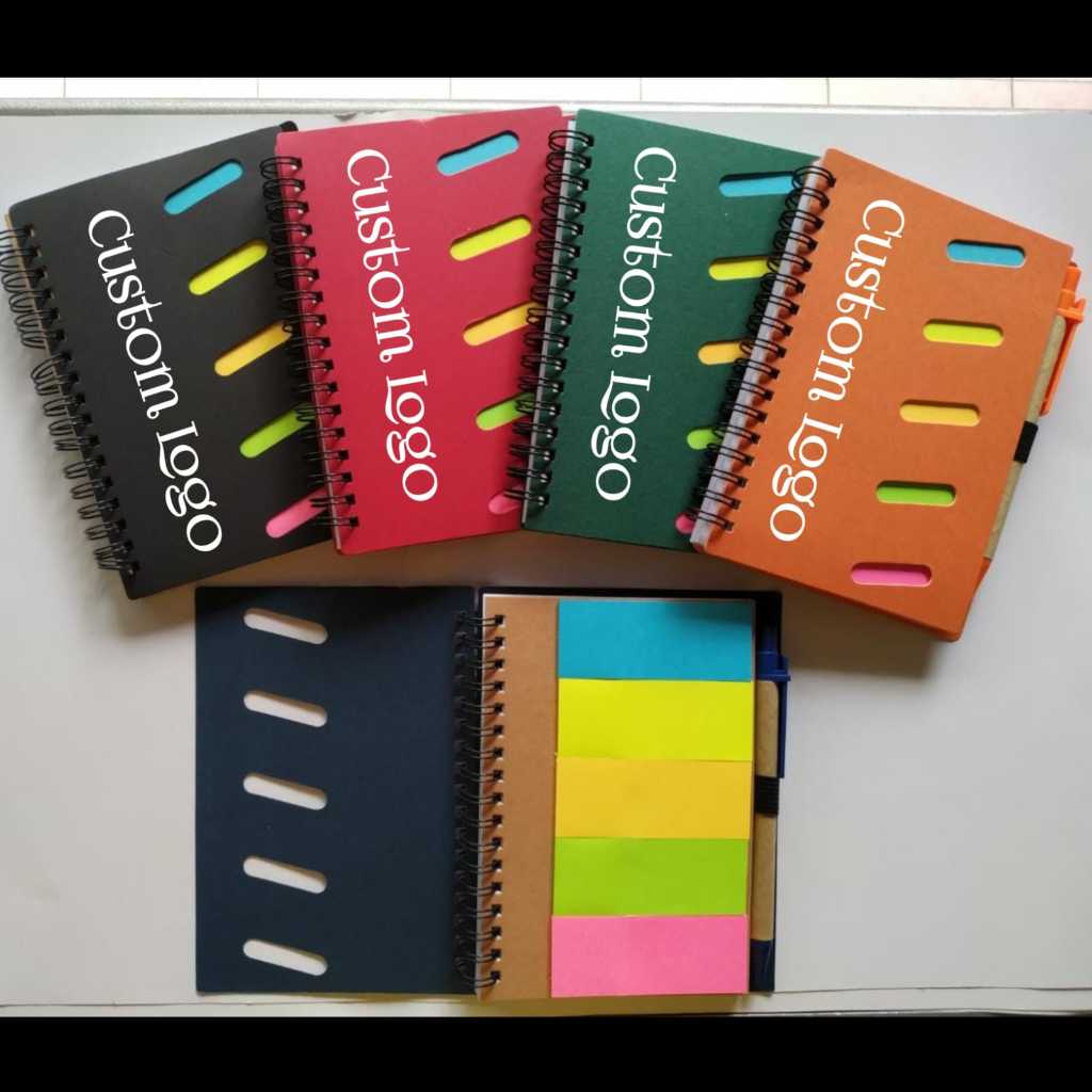 

Stick Note Memo Buku A03 - Harga Sudah Termasuk Custom Logo 1 Warna 1 Sisi