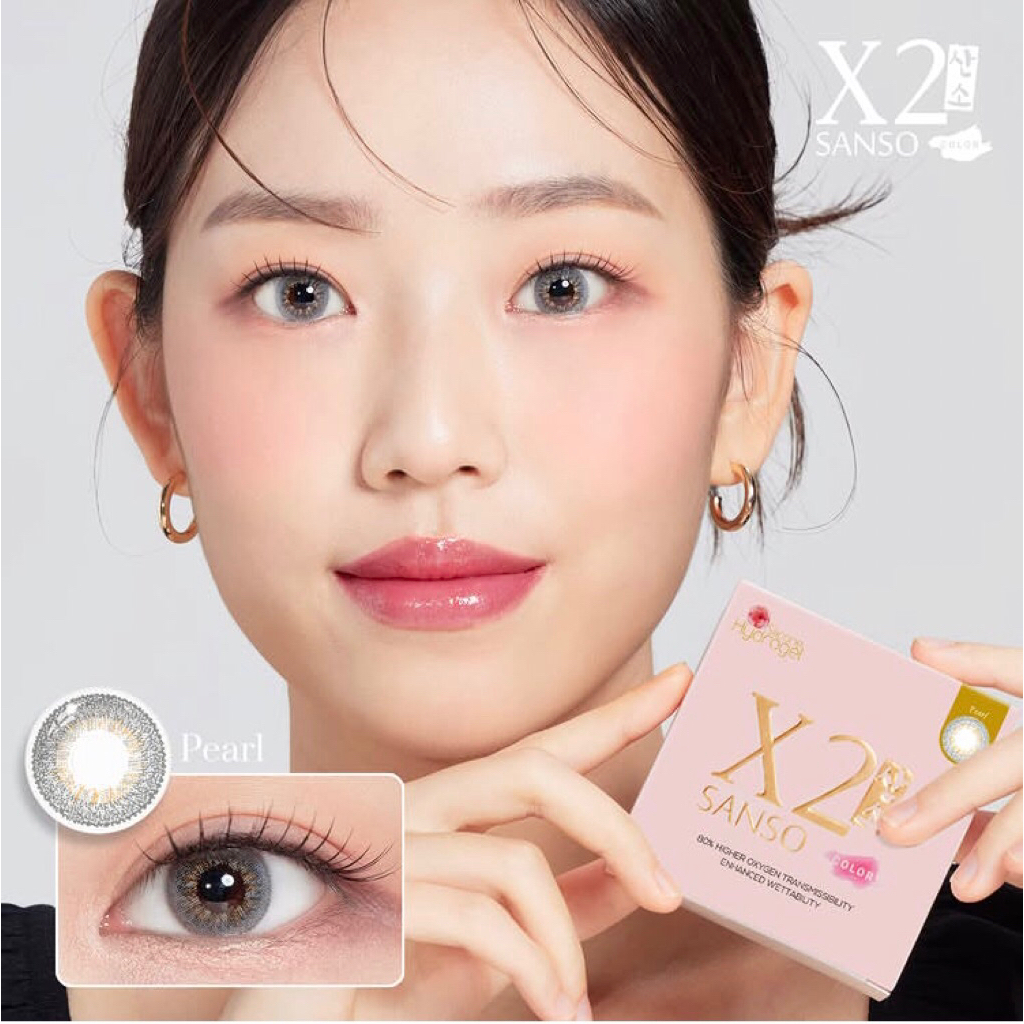 [bs COD] SOFTLENS X2 SANSO PEARL 14.5 MM/ SOFTLENS UNTUK MATA SENSITIF (NORMAL ONLY) - Original Lens