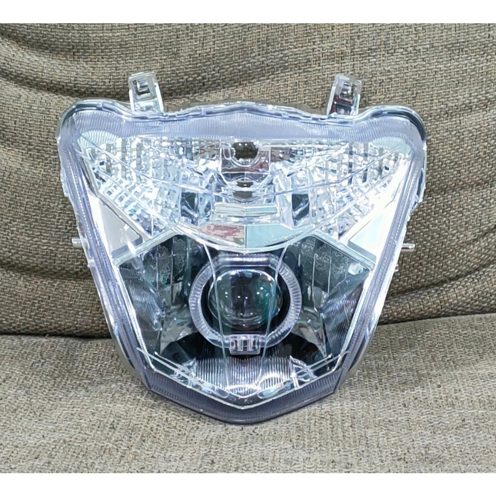Revektor Lampu Depan Biled Motor BEAT ESP Mika Bening 1 Set Revektor + Lampu Projie Biled