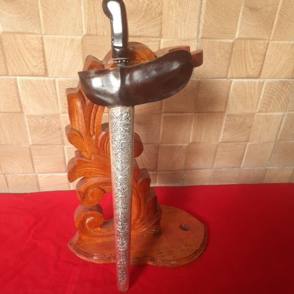 Keris Patrem Jimatan Pulanggeni Luk 5 Sepuh,Pamor Melati Tumpuk