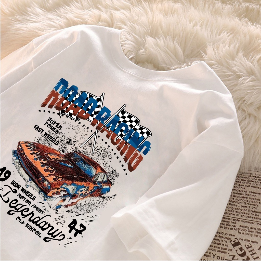 wenz kaos tshirt vintage road racing car atasan tshirt distro pria & wanita baju keren lengan pendek