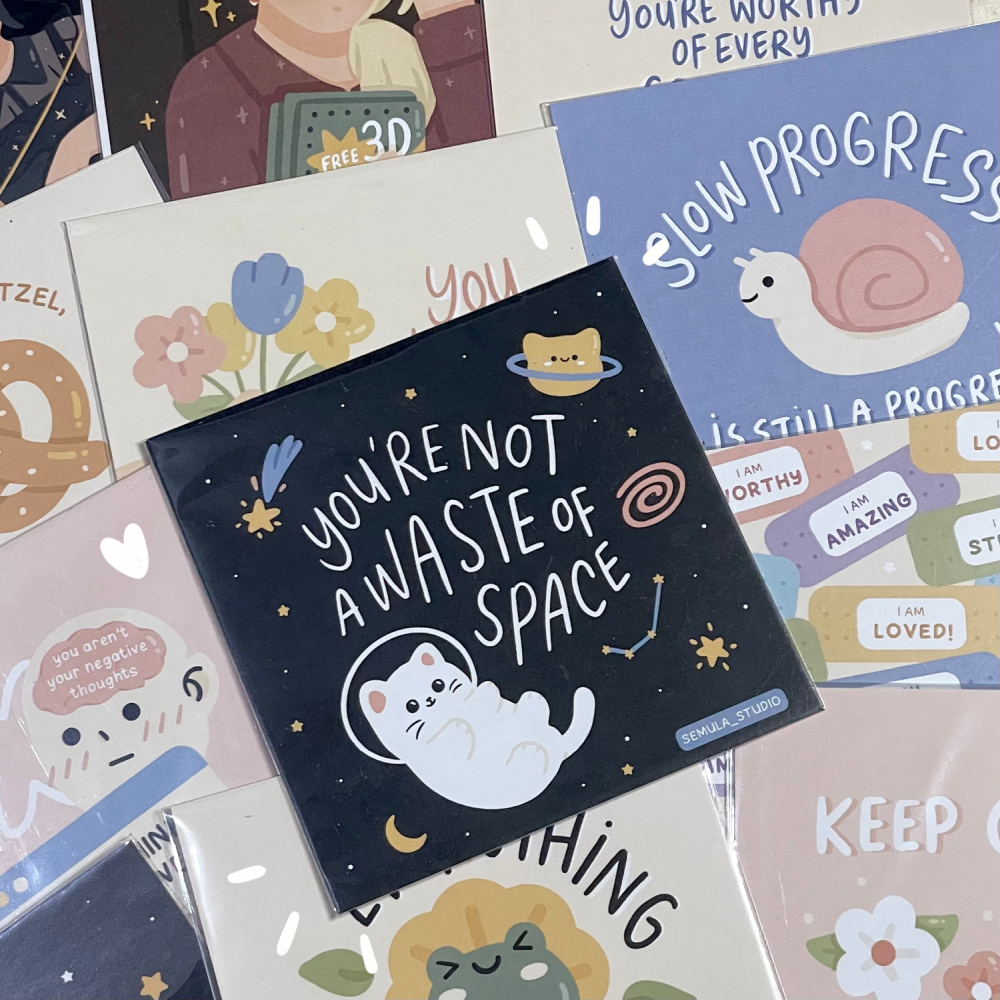 

SEMULA STUDIO Square Quotes Artprint / Art Print / Greeting Card / Kartu Dekorasi