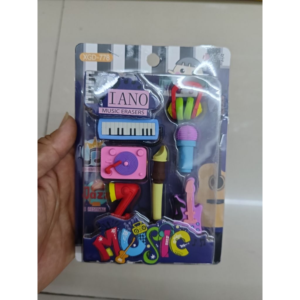 

Erasers Set (Model Alat Musik) / Penghapus