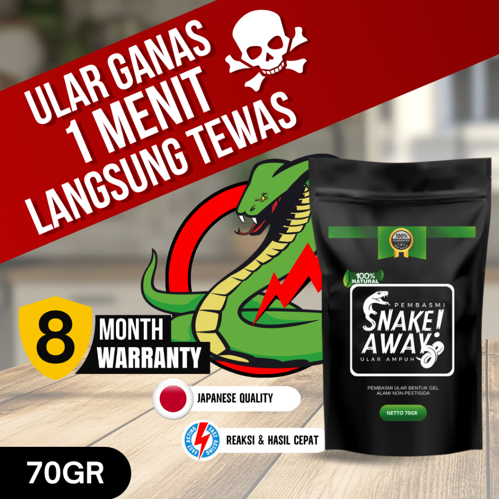 PEMBASMI ULAR SNAKE AWAY Racun gel Pembasmi Ular Pengusir Ular Racun efektif basmi ular ganas sampai