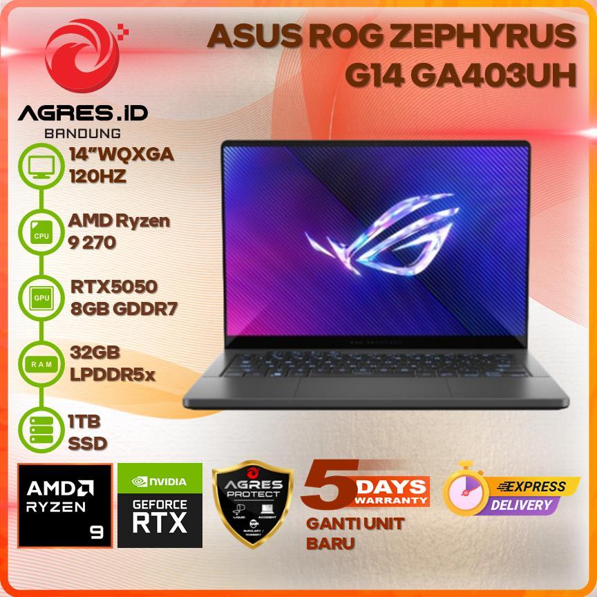 ASUS ROG ZEPHYRUS G14 GA403UH RYZEN 9 270 RTX5050 32GB 1TB 14" WQXGA OLED 120HZ