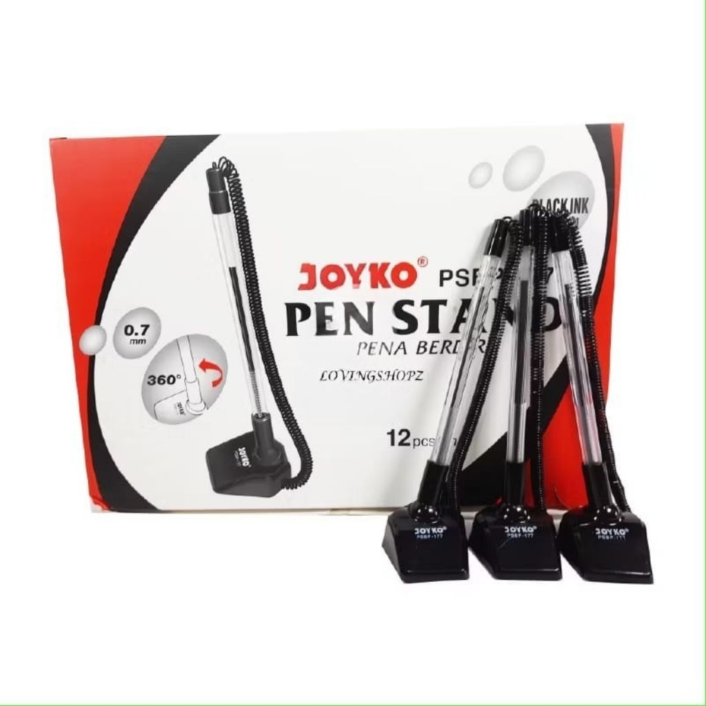 

(1 Pcs) Pulpen Bolpen Meja Berdiri JOYKO PSBP-177Tebal 0.7 mm Pen Stand Ballpoint