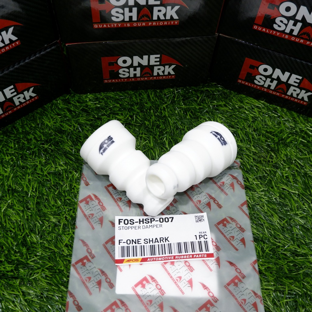 Stopper Damper / Karet Stoper / Penahan Shock Breaker Belakang Merk F-One Shark FOS Avanza Veloz  / 