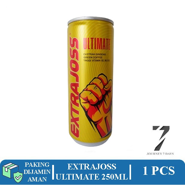 

EXTRAJOSS ULTIMATE KALENG 250ML PACK ISI 4 PCS JOURNEY 7 DAYS DENGAN PAKING AMAN