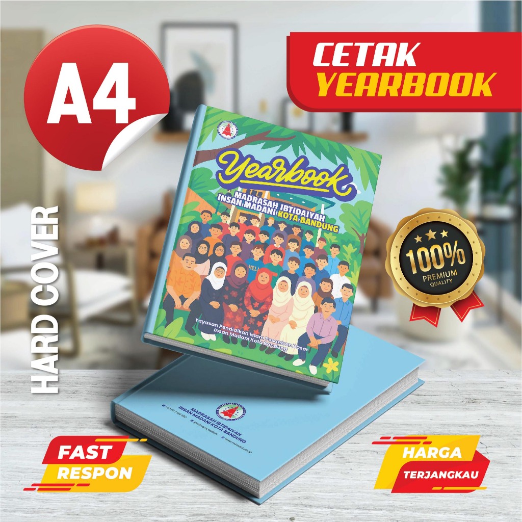 

A4 Hard Cover - Jasa Cetak buku Tahunan Sekolah /Yearbook SD SMP SMA