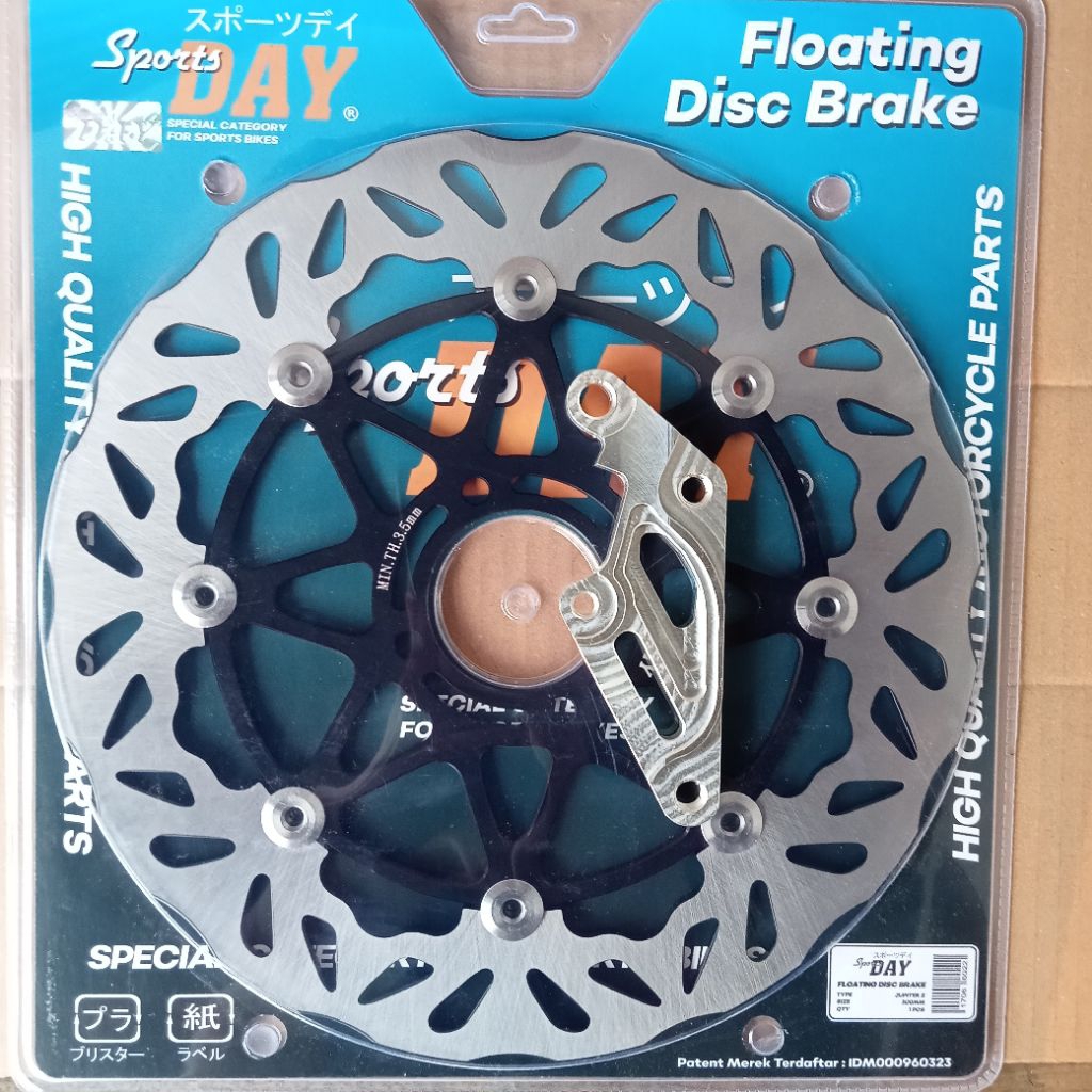 Piringan Day floating 300mm+Breket Cnc PNP MX king MX new/old Jupiter Z1 baut 4 kaliper 2Piston