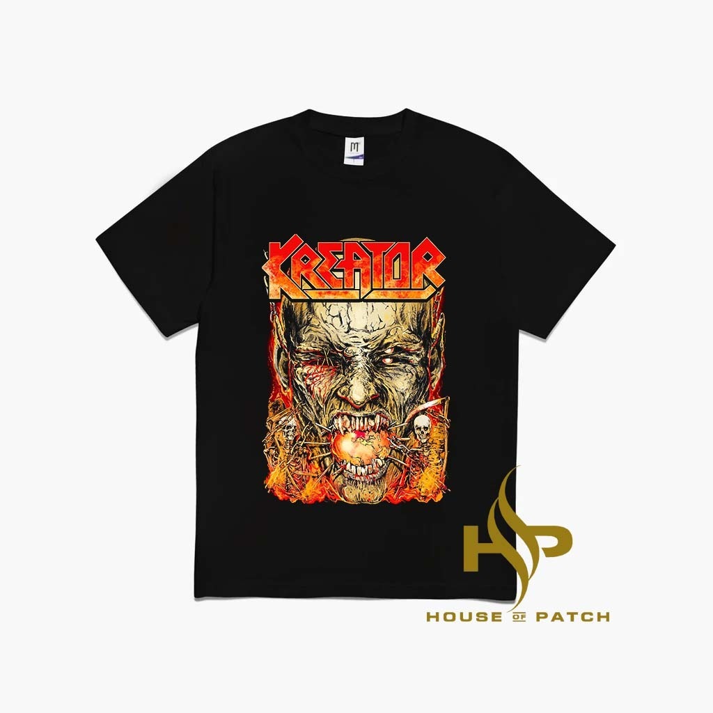 KAOS BAND KREATOR 2 TAG MERCHCONS SIZE LUAR / KAOS MUSIK DISTRO - HOUSE OF PATCH