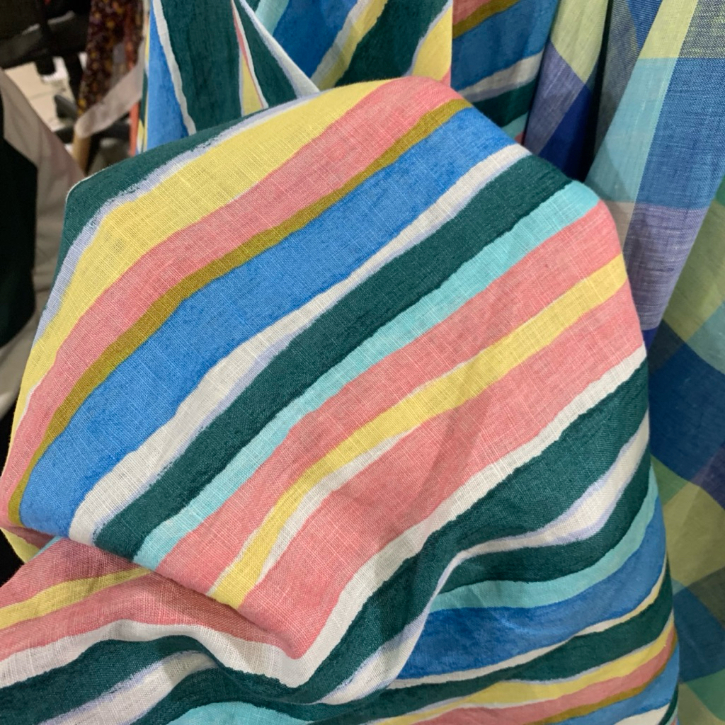 kain linen pure - pure linen original - kain pure linen motif premium TB20