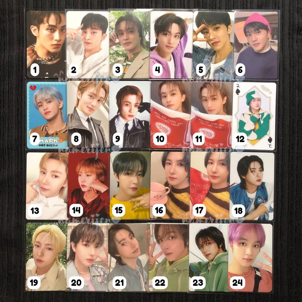 Mark Renjun Haechan TC SG24 SG25 Realcity Vertical Flip Jump Up Photo Event Pink Christmas Dreamies 