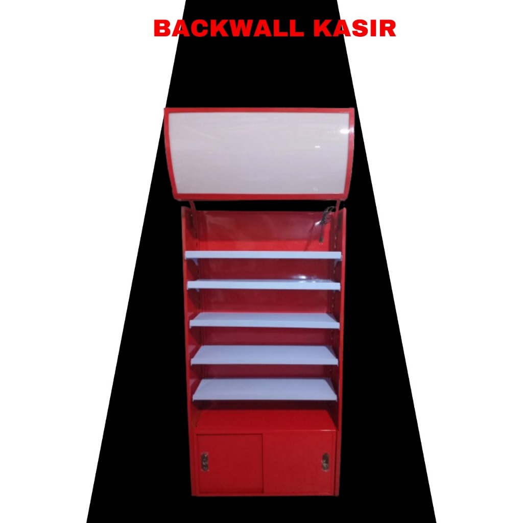 Rak Backwall Belakang Meja Kasir minimarket Original produk