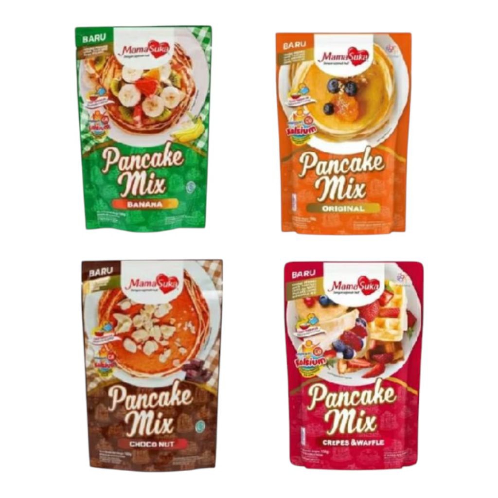

MamaSuka Pancake Mix instan 190g hanya campur satu gelas air saja