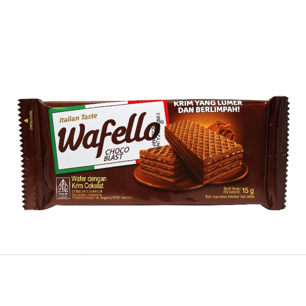 

Waffelo Wafer Krim Coklat 15g