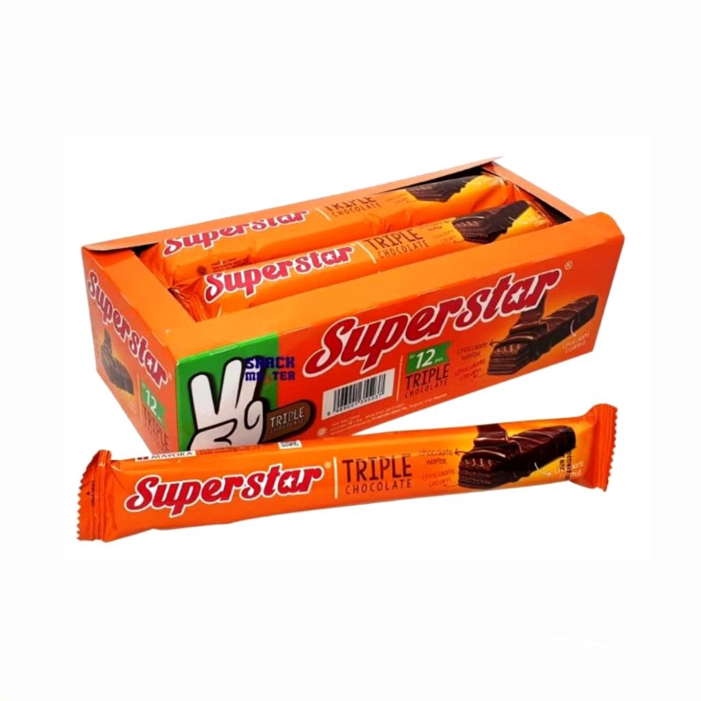 

WAFER SUPERSTAR TRIPLE COKLAT ISI 12 PCS