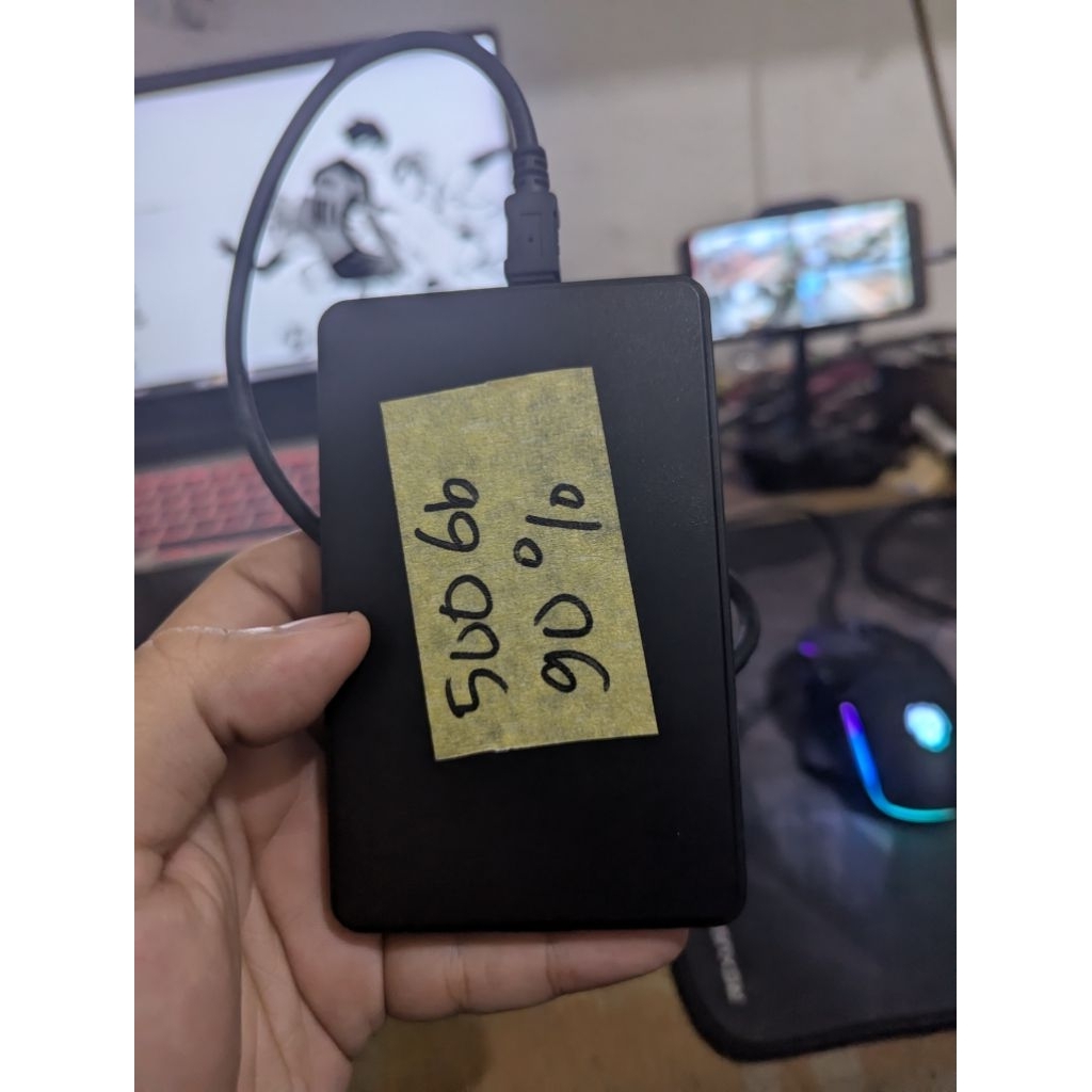 HARDISK HDD EXTERNAL + ENCLOSURE 500GB SECOND