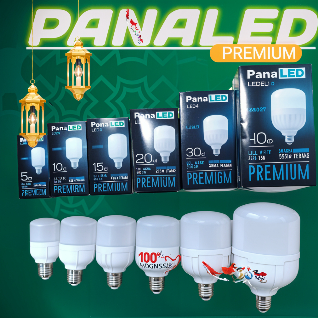 PanaLED Lampu PANALED Premium 5W , 10W , 15W, 20W , 30W , 40W   50W/ Led Panaled Premium / BOHLAM LE