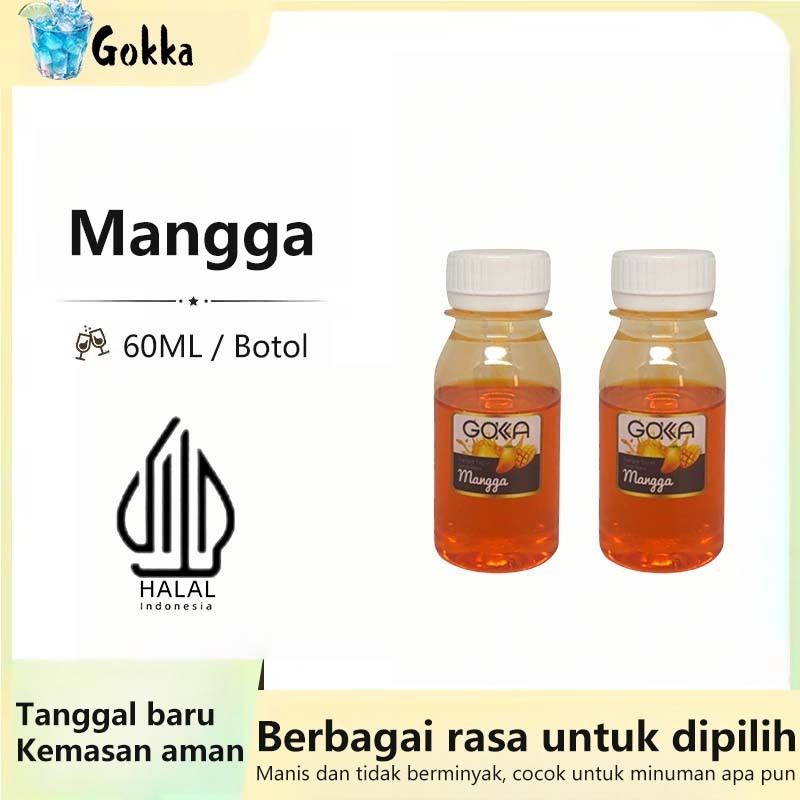 

GOKKA Sirup Minuman Rasa Mangga 60ml Syrup / Sirup Mangga Sertifikasi Halal