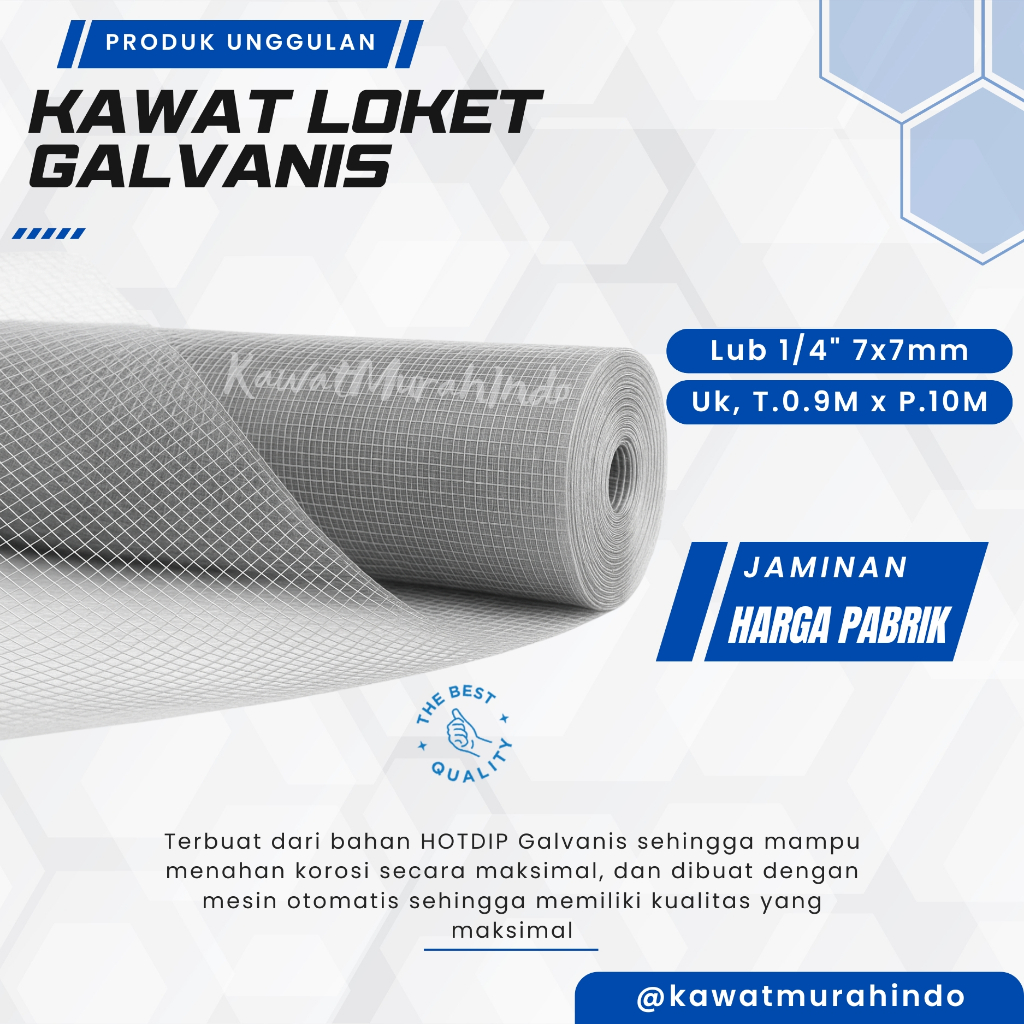KAWAT RAM GALVANIS / KAWAT LOKET GALVANIS SNI TEBAL 1MM PABRIKASI TERMURAH HARGA PABRIK