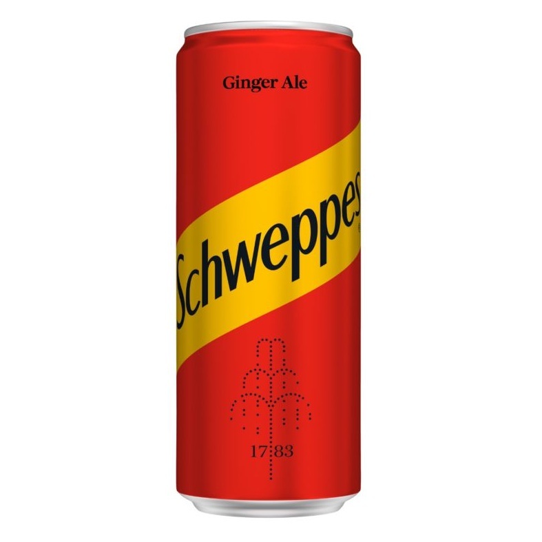 

ginger ale schweppes 250 ml 1 karton carton 24 pcs