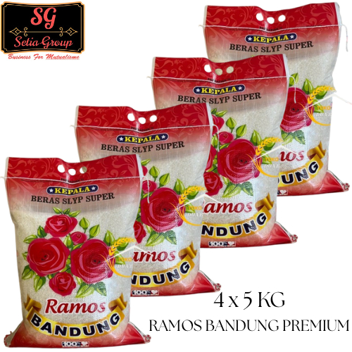 

(4x5 kg) Beras RAMOS BANDUNG PREMIUM Beras Premium Kemasan 5 kg