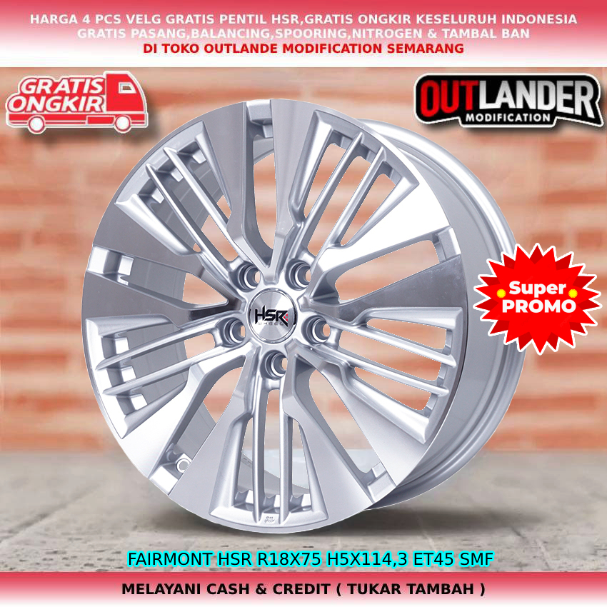 velg racing r18 velg mobil Koleos Impreza Camry CHR Cresida Estima Harier dll hsr fairmont r18