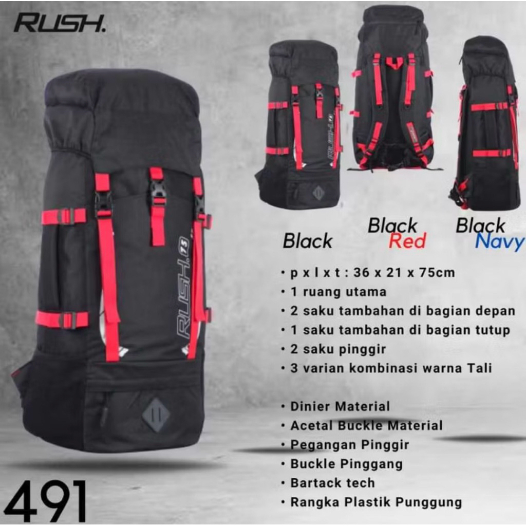 Tas Pendaki Gunung Rush