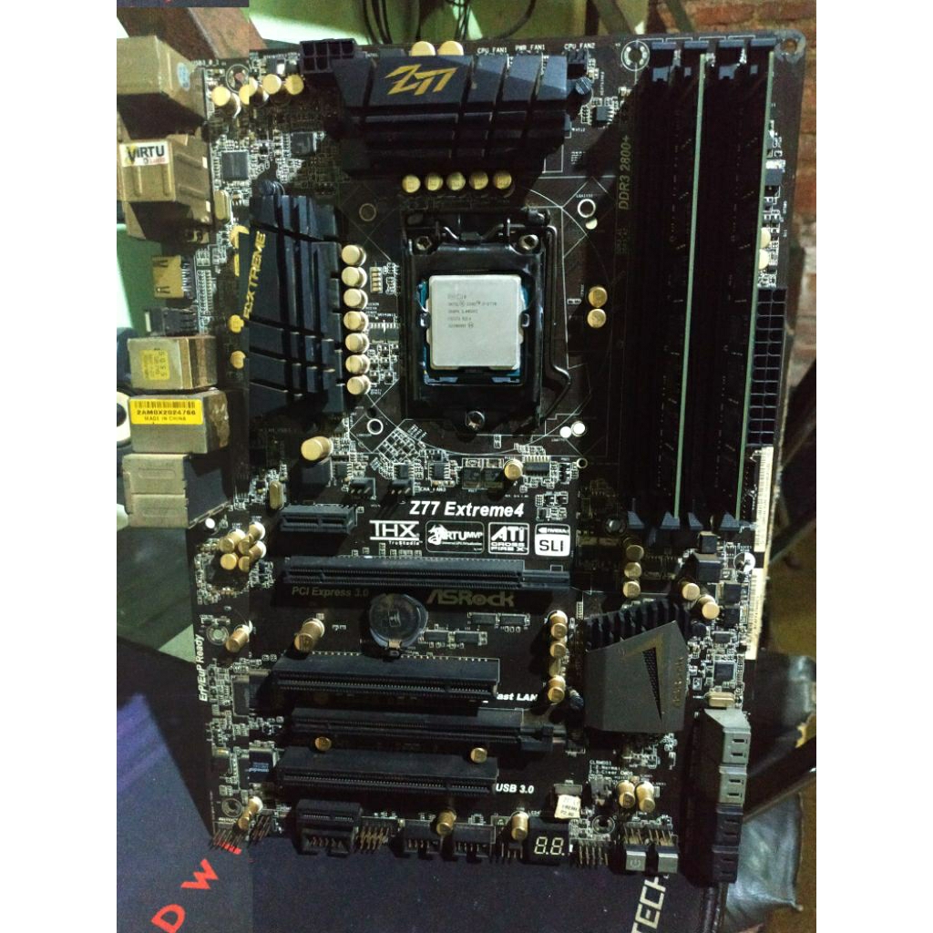 Motherboard Asrock Z77 Extreme 4 LGA 1155 + core i7 3770