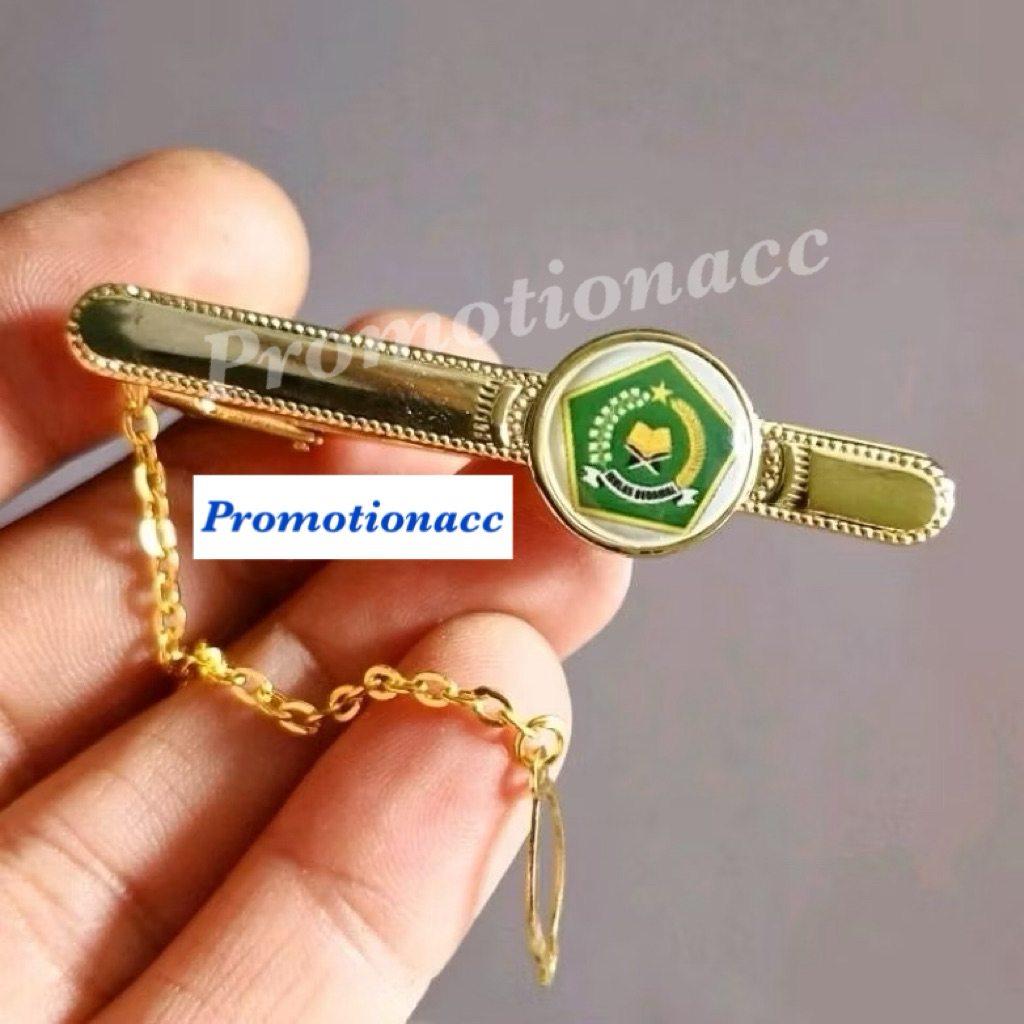 Jepit Dasi KEMENAG Penjepit Dasi / Jepitan Dasi / Pin Dasi Logo KEMENAG Logam Full Kuningan Sepuh Em