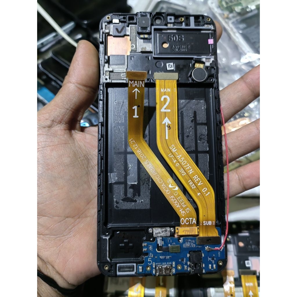 LCD SAMSUNG A50S ORI RETAK TAMPIL BERGARANSI