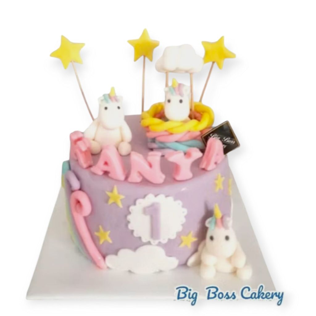 

UNICORN CAKE FOR GIRLS FULL FONDANT