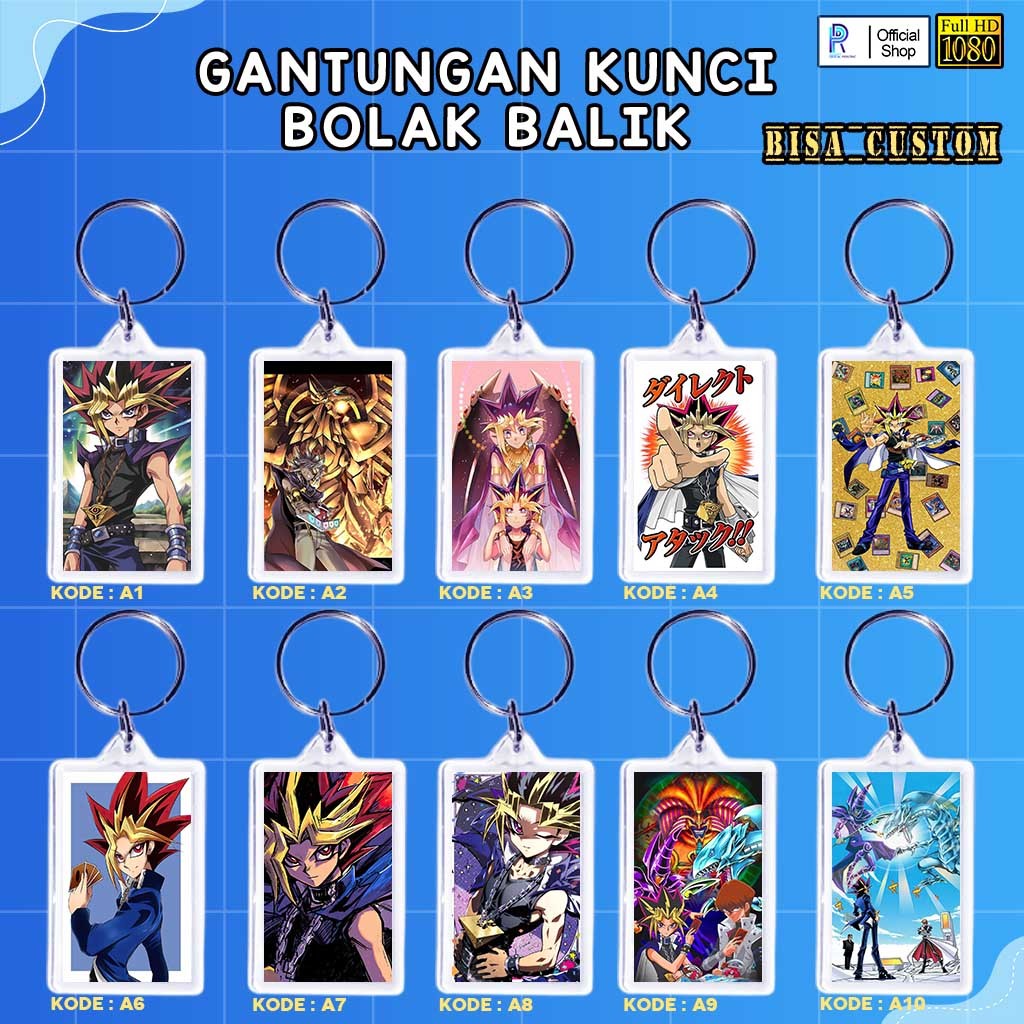 GANTUNGAN KUNCI AKRILIK YUGIOH / GANCI YUGIOH / GANTUNGAN KUNCI YUGIOH K67