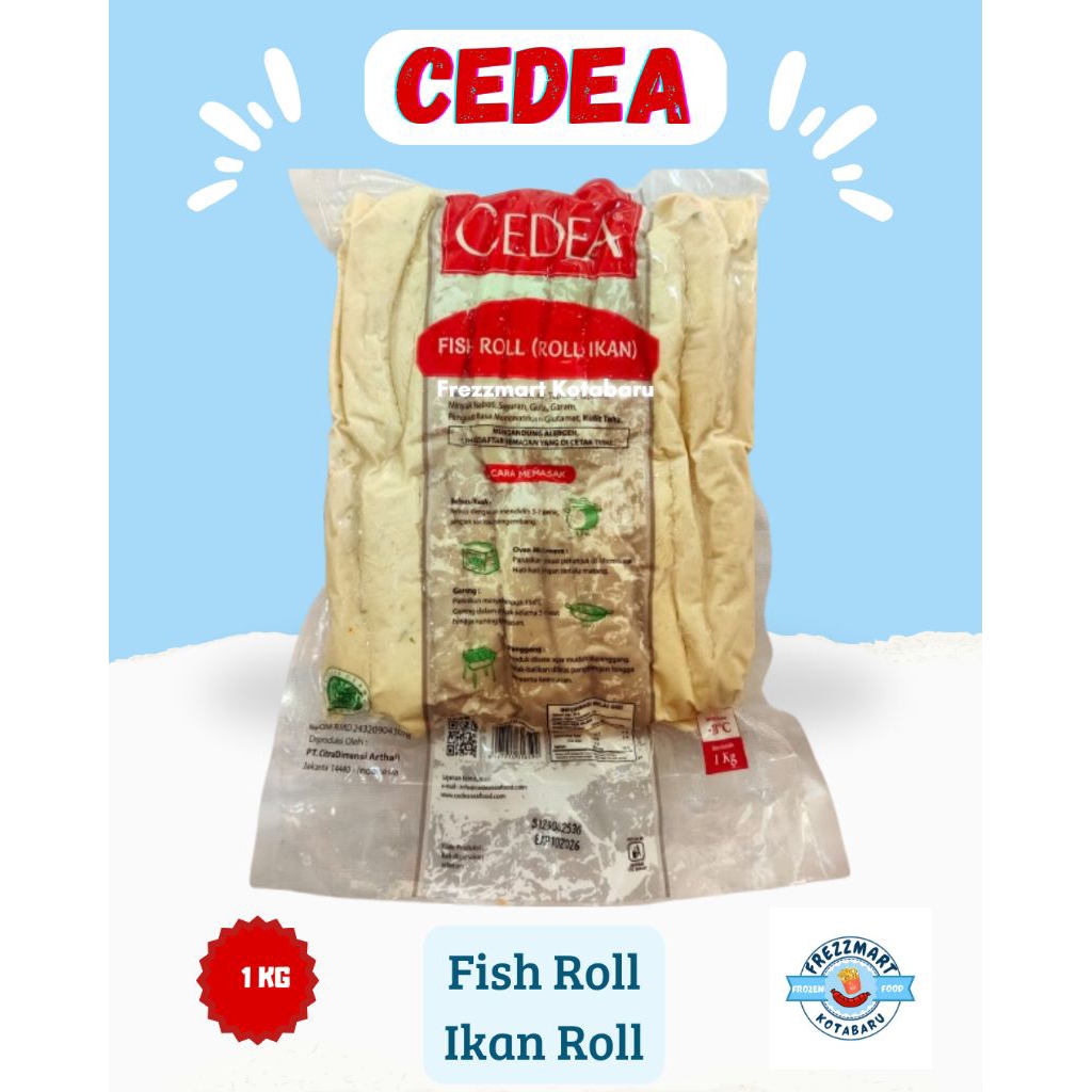 

CEDEA Fish Roll - Kue Ikan Roll 1 kg Halal Frozen Food Fresh Pontianak - Frezzmart Kotabaru