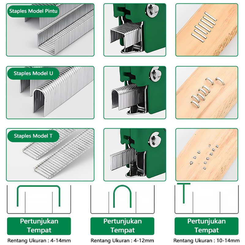 

NYBEBY26 ISKU STAPLES TEMBAK 3 IN 1 TACKER STAPLER STAPLES PEREKAT POWERFULL STREPLES TEMBAK