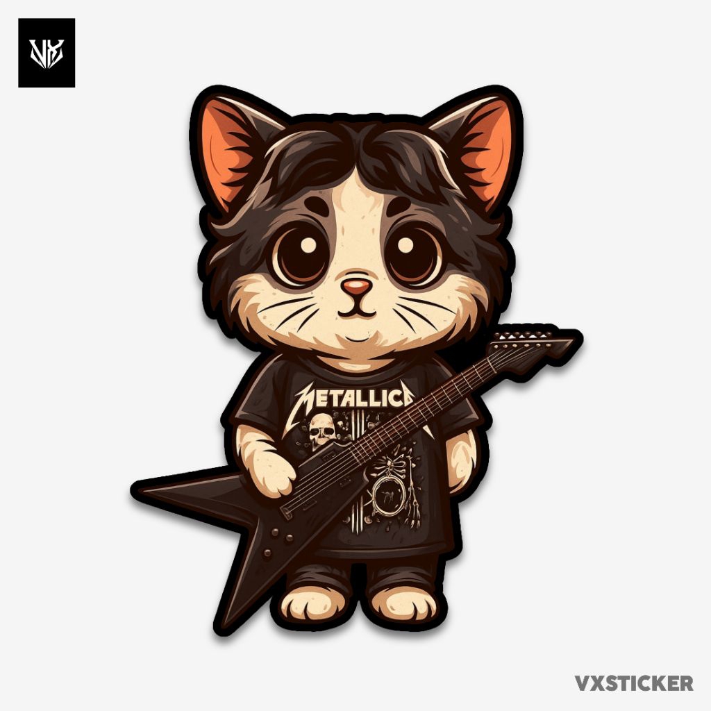 

Stiker/Sticker Kucing Band Lucu #28 VXSTICKER