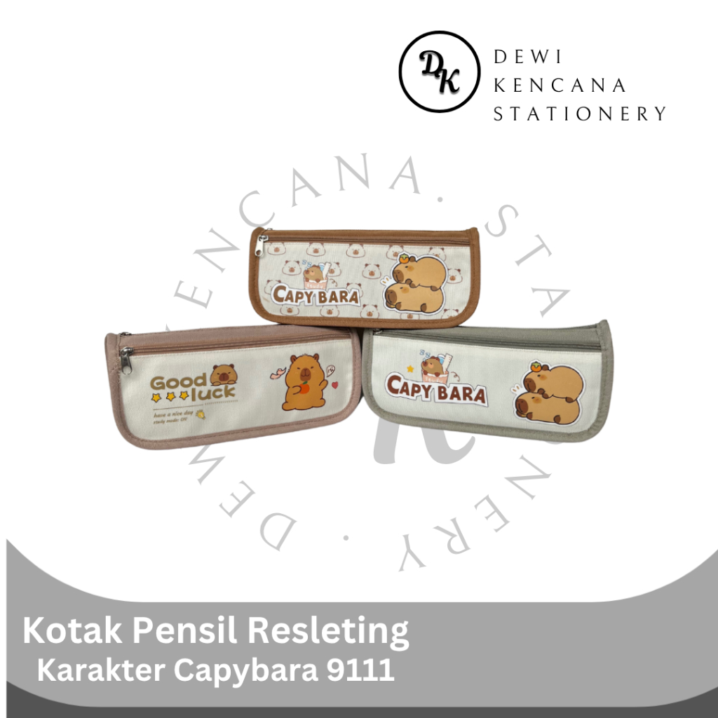

Kotak Pensil Resleting Karakter Capybara 9111