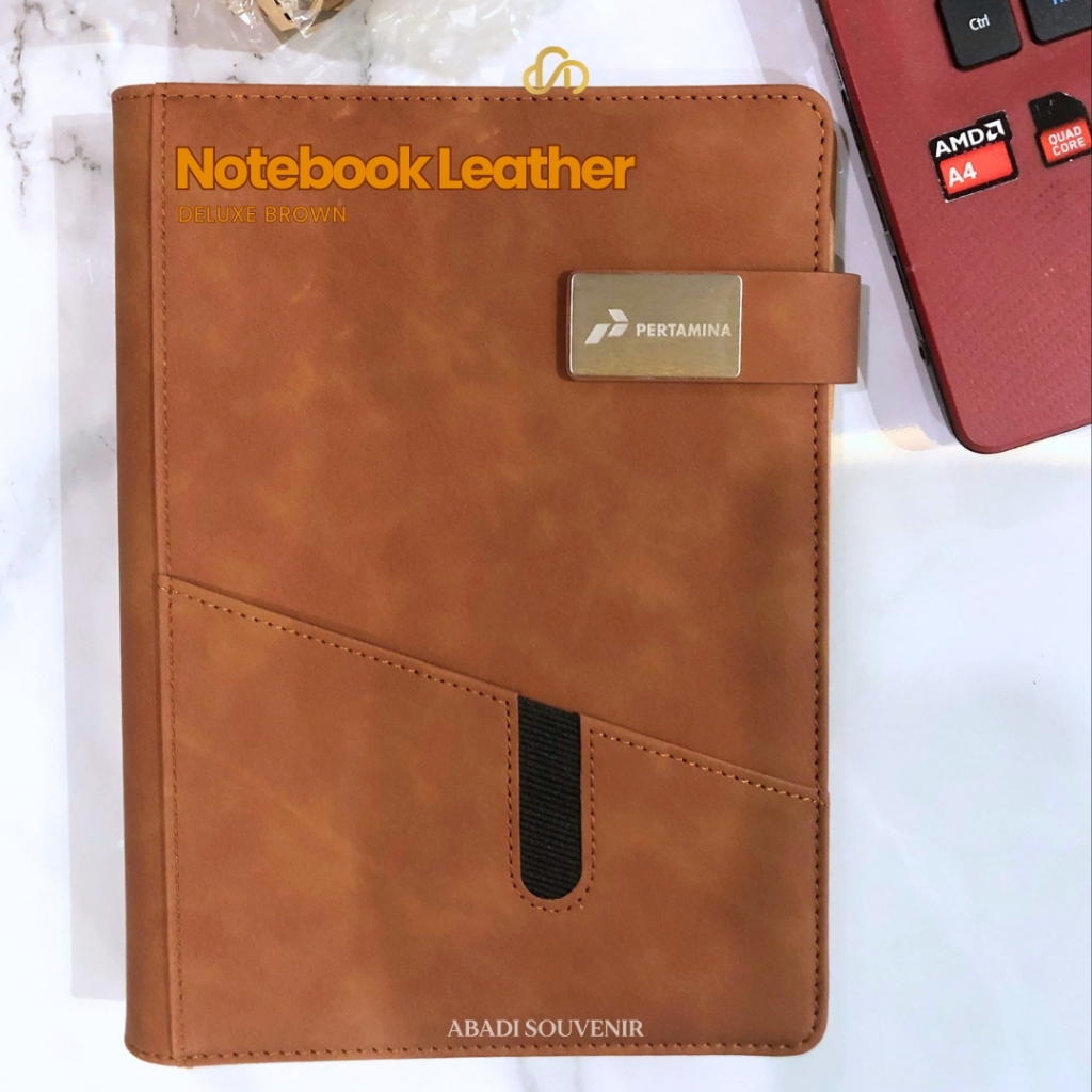 

Notebook Leather Deluxe Brown A5 100 Lembar Agenda
